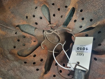 Lot 1010 - A German Second World War M35 pattern helmet
