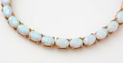 Lot 429 - An opal bracelet