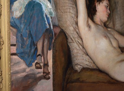 Lot 1036 - Paul-Émile Becat - Recumbent Nude in the Artist's Studio | oil