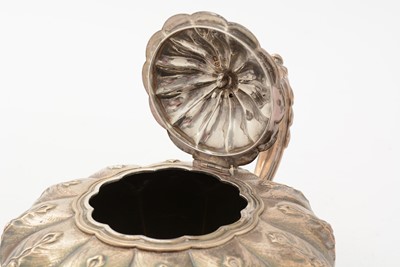 Lot 67 - A George IV silver teapot