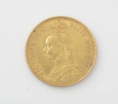 Lot 768 - A Queen Victoria double sovereign