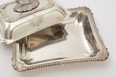 Lot 72 - George III silver entrée dish and cover