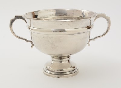 Lot 73 - A George V silver two handled cup