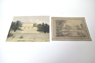 Lot 656 - A Manuscript album of Heraldry by Clarenceux King of Arms; and a watercolour and a pencil sketch