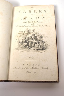 Lot 715 - Aesop's Fables, two vols, 1793