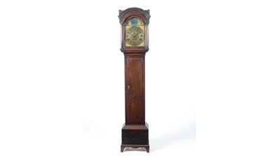 Lot 1253 - A 19th Century oak longcase clock signed Thomas Fudge, Froom