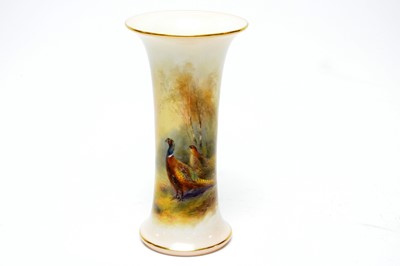 Lot 350 - A Royal Worcester Game Bird vase