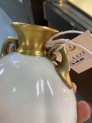 Lot 348 - A Royal Worcester twin handled vase
