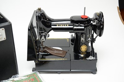 Lot 408 - A Singer 222K sewing machine