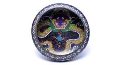 Lot 783 - Chinese cloisonne bowl and stand