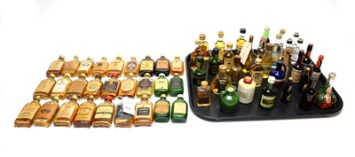 Lot 404 - A collection of whisky miniatures