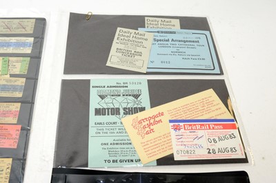 Lot 786 - A collection of ticket stubs and luggage stubs