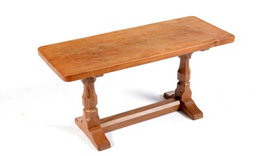 Lot 1352 - Robert Thompson's Craftsmen Ltd: A 'Mouseman' oak refectory coffee table