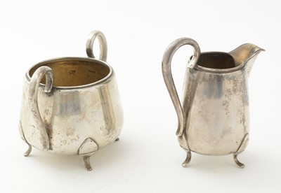 Lot 894 - Danish silver jug and bowl, by Jensen