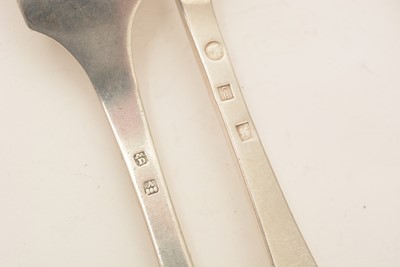 Lot 155 - A quantity of Belgian silver flatware