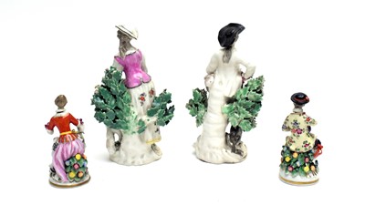 Lot 821 - Pair small Derby figures