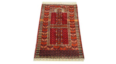 Lot 1196 - A Hatchli prayer rug