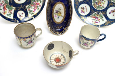 Lot 823 - Worcester and other 18th Century tea wares