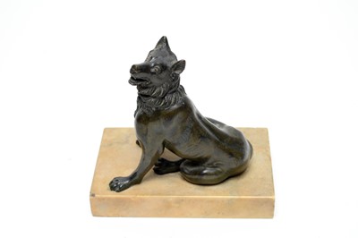 Lot 1265 - After the Antique: The Jennings Dog, patinated bronze