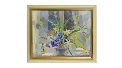 Lot 1188 - Amy Katherine Browning - Still Life with Spring Flowers | oil