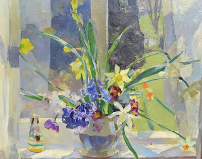 Lot 1188 - Amy Katherine Browning - Still Life with Spring Flowers | oil
