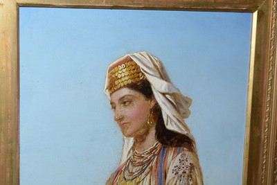 Lot 1075 - After Émile Vernet-Lecomte - A Greek Beauty | oil