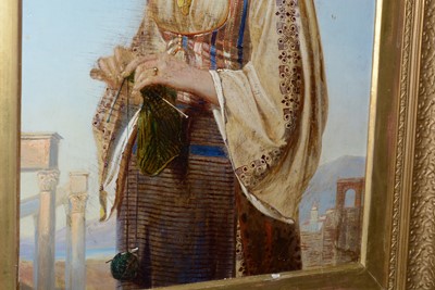 Lot 1075 - After Émile Vernet-Lecomte - A Greek Beauty | oil