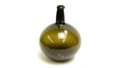 Lot 915 - Georgian Green Glass Onion bottle