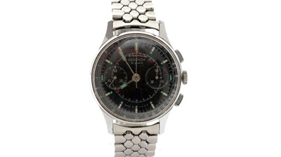 Lot 599 - Sekonda Chronograph: a steel-cased manual wind wristwatch