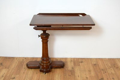 Lot 42 - A Victorian metamorphic reading lectern marked Amauchain Brevete SDGD Geneve