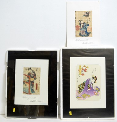 Lot 718 - Utagawa Toyokuni III et al - Three Japanese woodblock prints