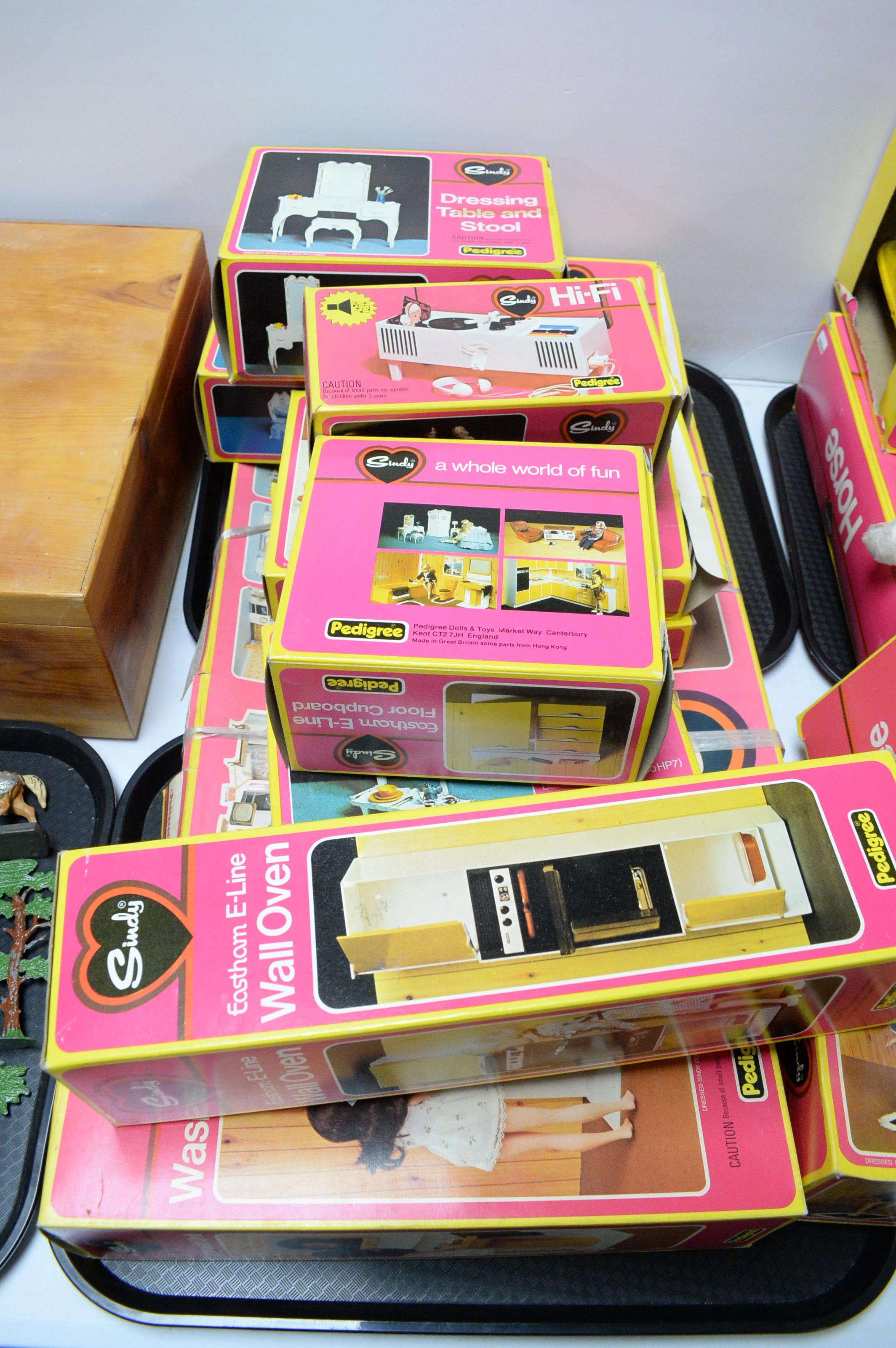 Lot 161 A collection of Sindy model furniture and