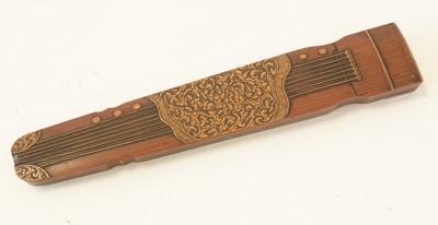 Lot 857 - Chinese knife in boxwood sheath
