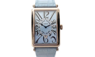 Lot 583 - Franck Muller Long Island: an 18ct white gold-cased automatic wristwatch