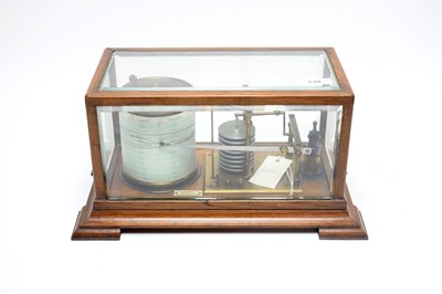 Lot 338 - A cased barograph, by F. Robson & Co, Newcastle-on-Tyne