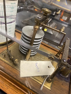 Lot 338 - A cased barograph, by F. Robson & Co, Newcastle-on-Tyne