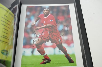 Lot 490 - A collection of signed photographs of British and international footballers