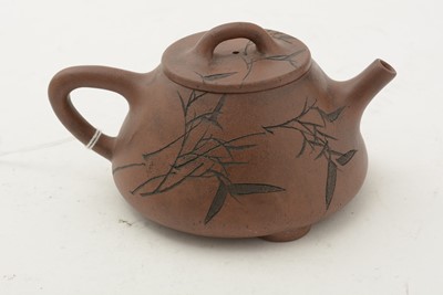 Lot 724 - Five Chinese stoneware teapots