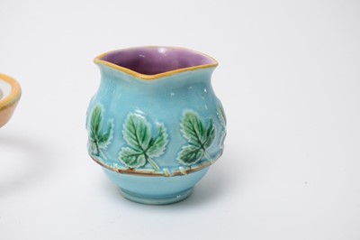 Lot 836 - George Jones Majolica strawberry set