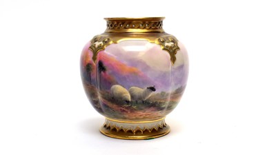 Lot 867 - Royal Worcester vase by Harry Davis