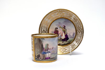 Lot 903 - Naples coffee can and saucer