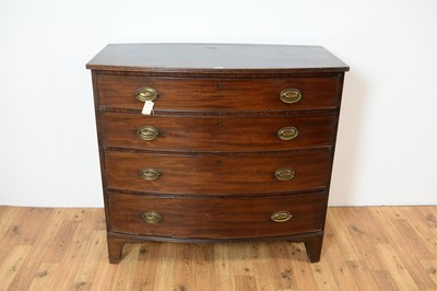 Lot 65 - A 19th Century mahogany bowfront chest of drawers