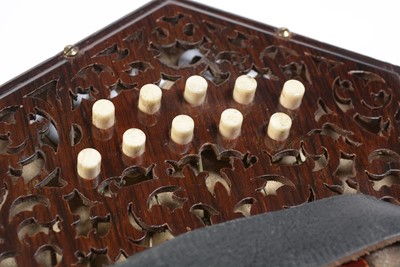 Lot 708 - Lachenal 20 button Anglo system concertina