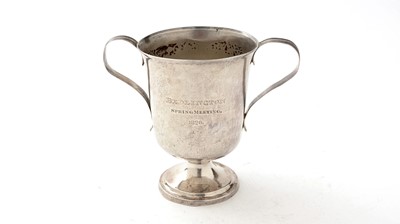 Lot 86 - A George IV North Country provincial silver cup