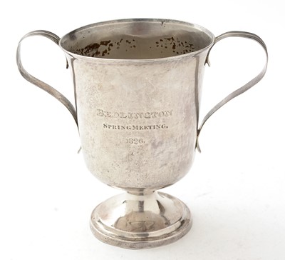 Lot 86 - A George IV North Country provincial silver cup