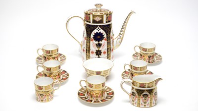 Lot 880 - Royal Crown Derby part coffee service