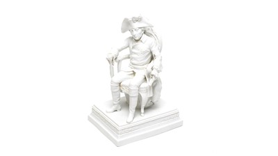 Lot 905 - French biscuit figure Frederick the Great