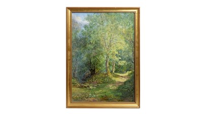 Lot 1089 - George Wolfe - July 1 in Leigh Woods | watercolour