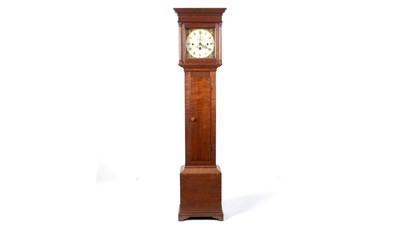 Lot 1252 - W Packer, Buckingham, an oak musical longcase clock