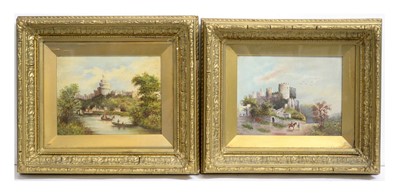 Lot 1099 - 19th Century British School - Windsor Castle from the Thames, and another similar | oil